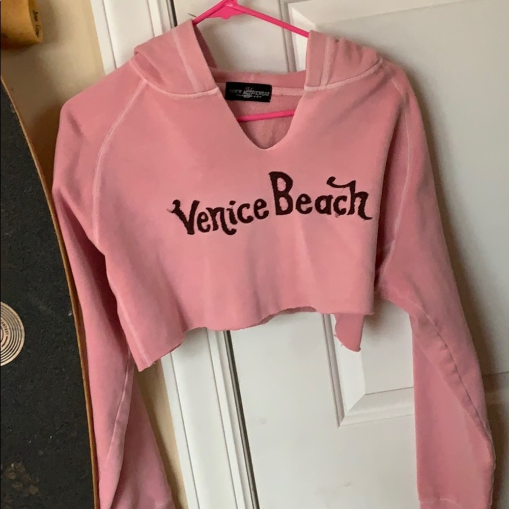 cropped vintage venice beach hoodie